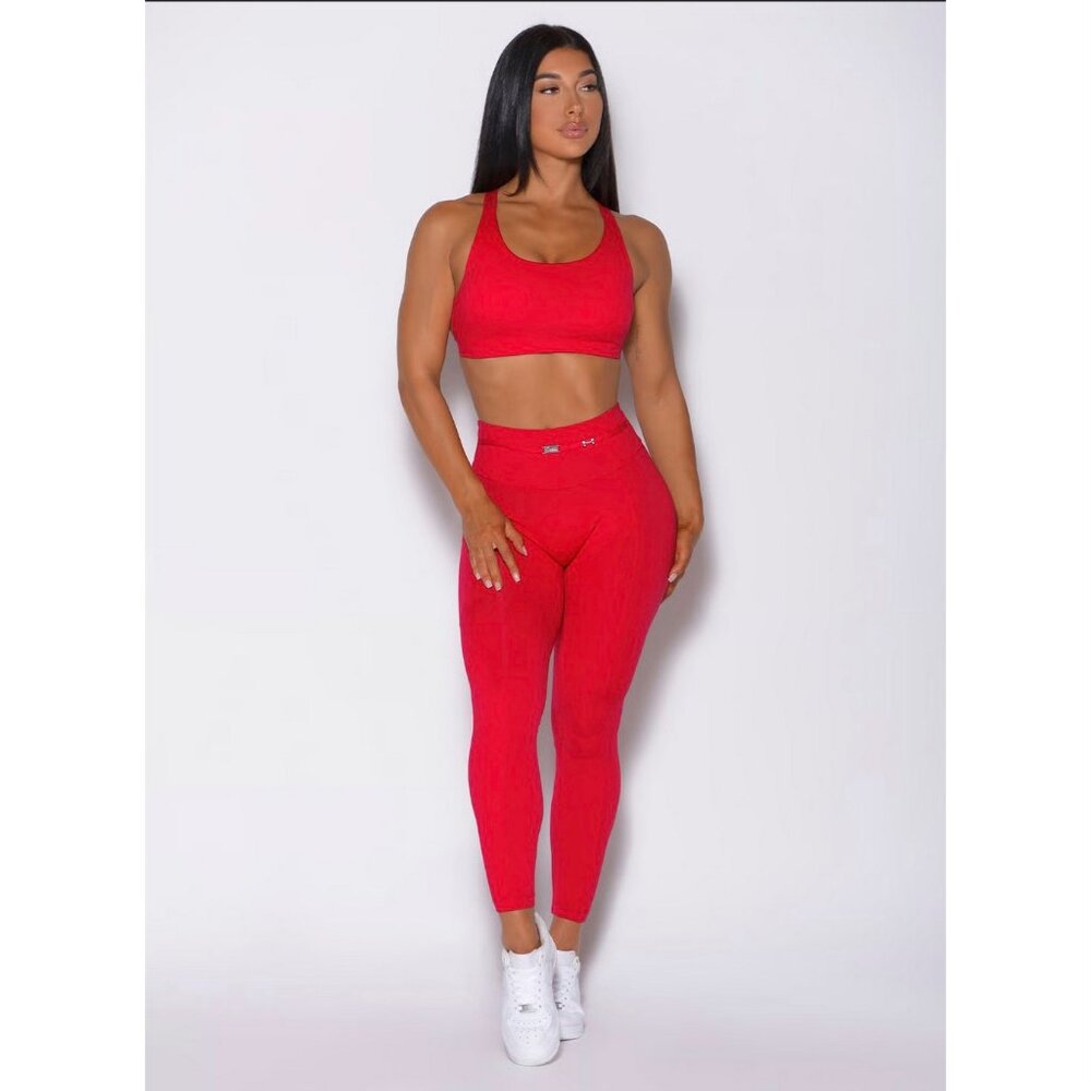Bombshell Sportswear Barbell Set | Red | XS
